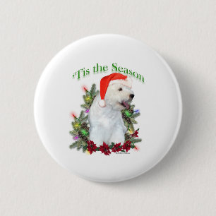 West Highland White Terrier ‘Tis 6 Cm Round Badge