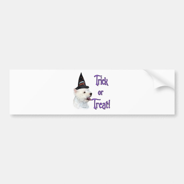 West Highland White Terrier Trick Bumper Sticker (Front)