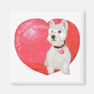 West Highland White Terrier Valentine Magnet