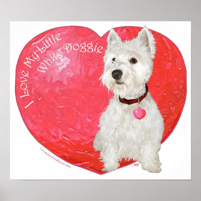 West Highland White Terrier Valentine Poster (Front)