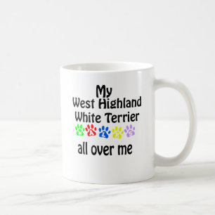 West Highland White Terrier Walks Design Coffee Mug