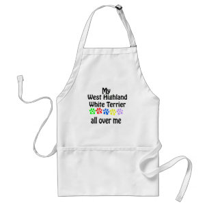 West Highland White Terrier Walks Design Standard Apron