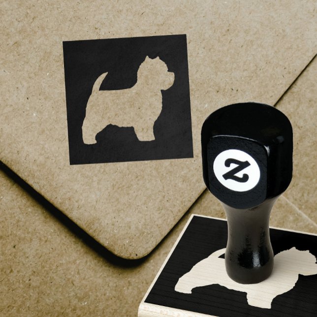 West Highland White Terrier Westie Dog Silhouette Rubber Stamp (Creator Uploaded)