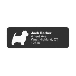 West Highland White Terrier Westie Return Address Return Address Label