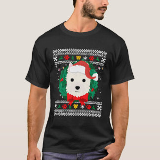 West Highland White Terrier Westie Ugly Christmas  T-Shirt