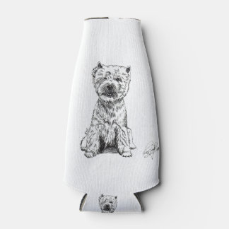 WEST HIGHLAND WHITE TERRIER. "WESTY"  BOTTLE COOLER