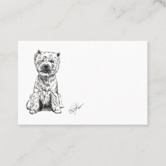 West Highland White Terrier. "Westy" Business Card