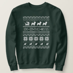 West Highland White Terriers Christmas Westie Dogs Sweatshirt