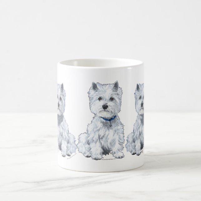 West Highland White Terriers Coffee Mug (Center)