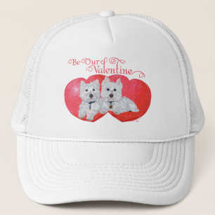 West Highland White Terriers Valentine Trucker Hat