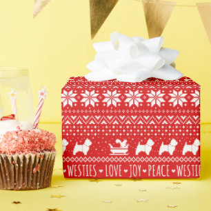 West Highland White Terriers Westie Christmas Wrap Wrapping Paper