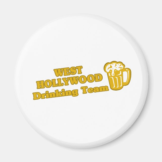 West Hollywood Drinking Team tee shirts Magnet (Front)