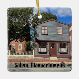West India Goods Store in Salem Massachusetts Ceramic Ornament