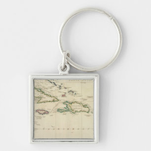 West India Islands 2 Key Ring