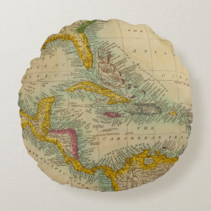 West India Islands Round Cushion