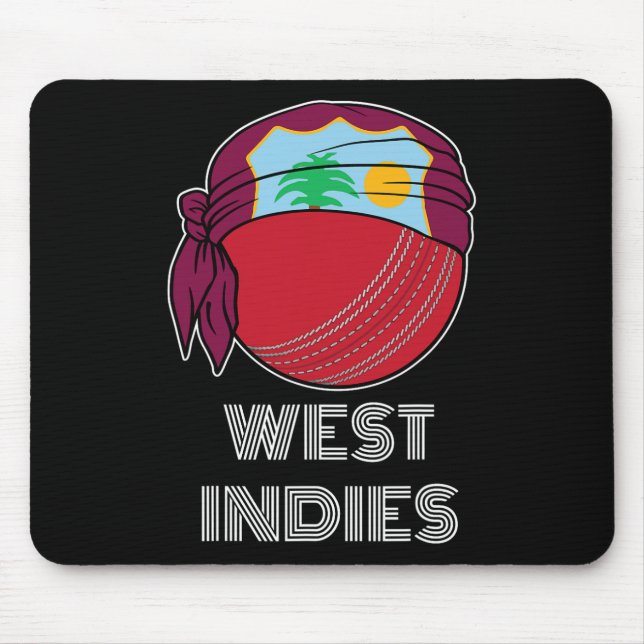West Indian Cricket Fans Shirt Fans Gift West Indi Mouse Pad (Front)