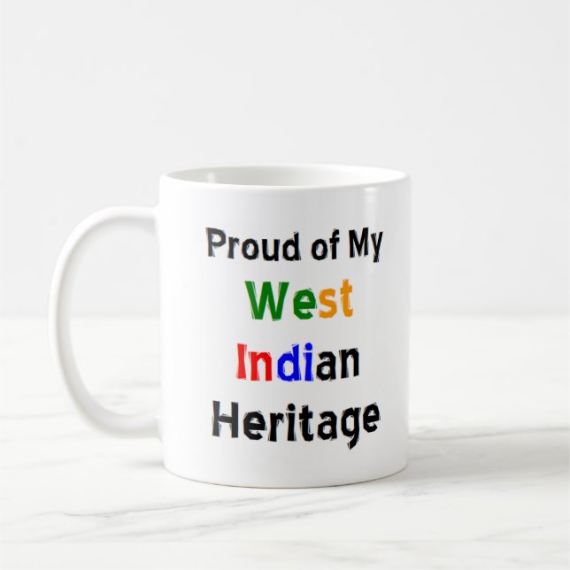 west indian heritage coffee mug (Left)