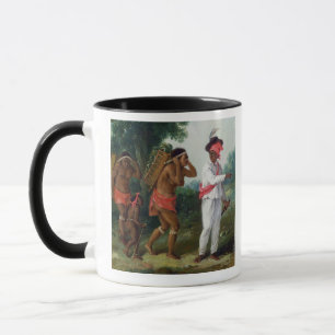 West Indian Man of Colour, Directing two Carib Wom Mug