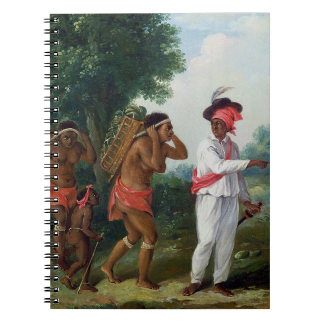 West Indian Man of Colour, Directing two Carib Wom Notebook (Front)