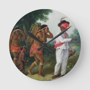 West Indian Man of Colour, Directing two Carib Wom Round Clock