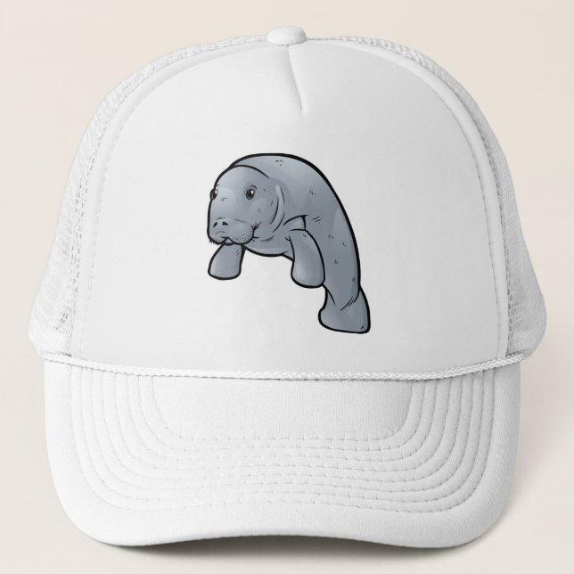 West Indian Manatee Trucker Hat (Front)
