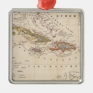 West Indies 10 Metal Tree Decoration