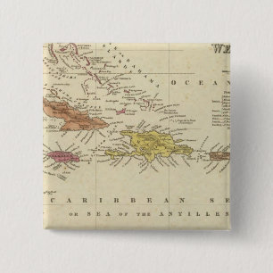 West Indies 14 15 Cm Square Badge