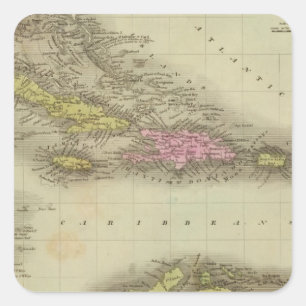 West Indies 23 Square Sticker