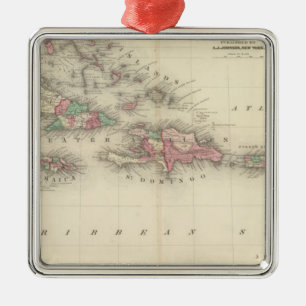 West Indies 3 Metal Tree Decoration