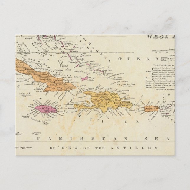 West Indies 4 Postcard (Front)