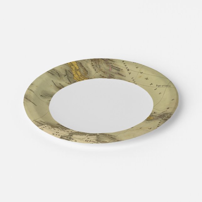 West Indies 6 Paper Plate (Angled)