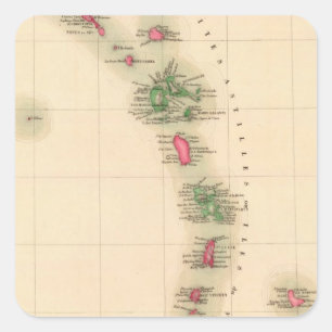 West Indies 75 Square Sticker