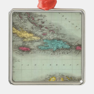 West Indies 8 Metal Tree Decoration