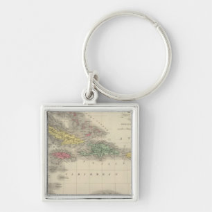 West Indies 9 Key Ring