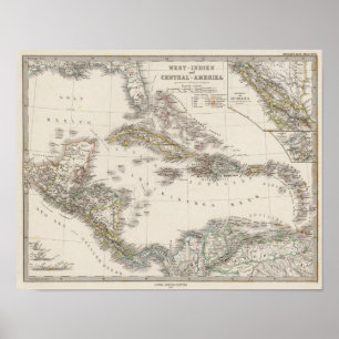 West Indies and Central America Poster