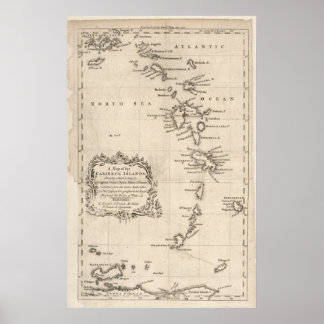 West Indies Antique Map Poster