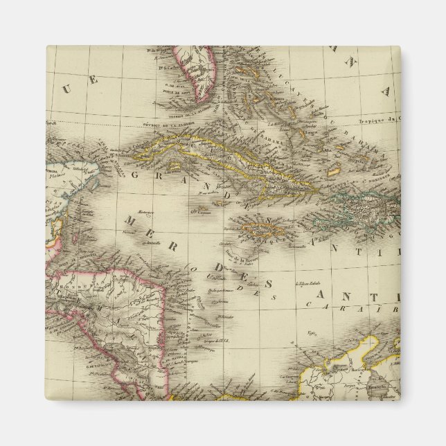 West Indies Central America Magnet (Front)