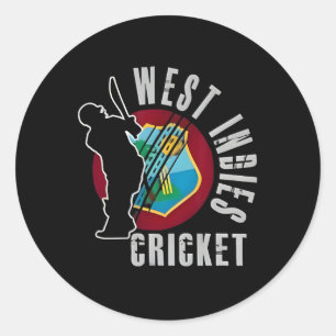 West Indies Cricket Team Support Design Gifts  Classic Round Sticker