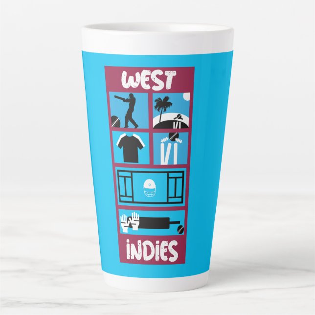 West Indies Cricket Test Cricket Players   Latte Mug (Front)