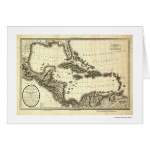 West Indies & Gulf of Mexico Map 1806