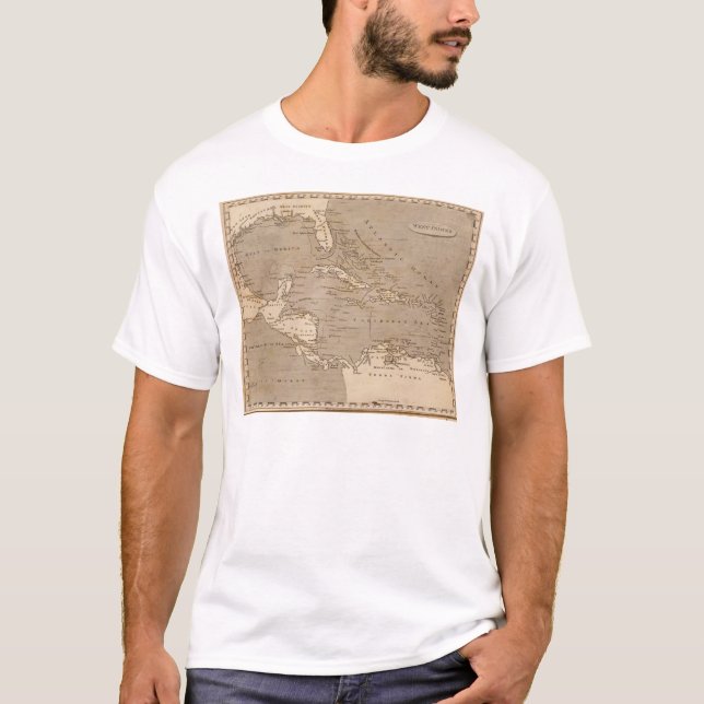 West Indies Map by Arrowsmith T-Shirt (Front)