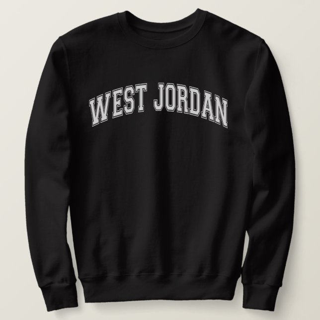 WEST JORDAN University-Style America College Sweatshirt (Design Front)