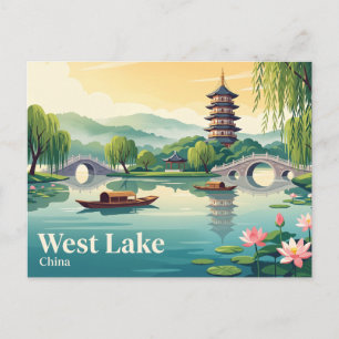 West Lake China Postcard