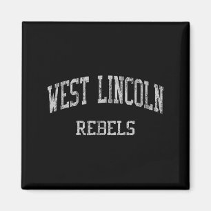 West Lincoln High School Hs Lincolnton Nc Vintage Magnet