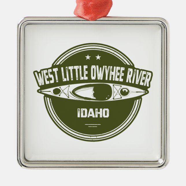 West Little Owyhee River Idaho Kayaking Metal Ornament (Front)