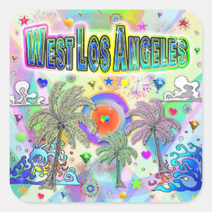West Los Angeles Deep Dream Sticker