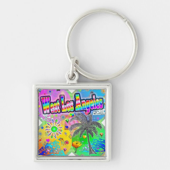 West Los Angeles Quadro Seasons Keychain (Front)