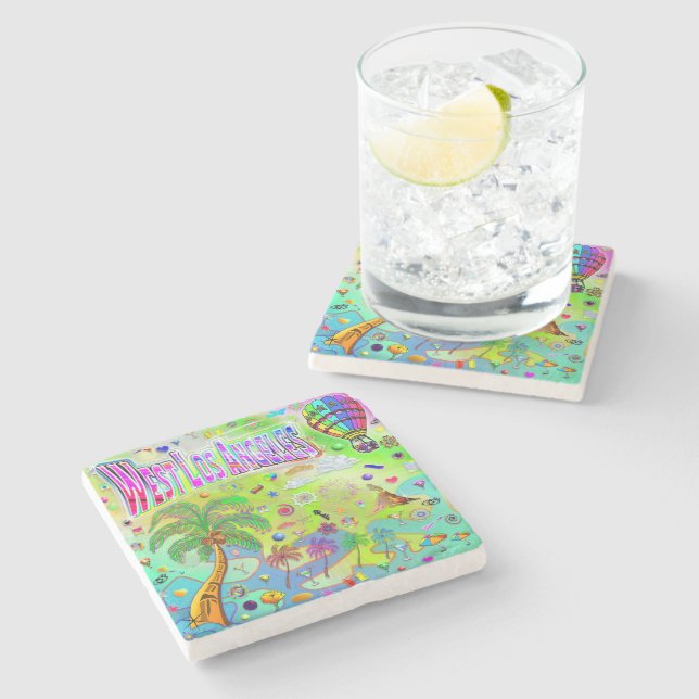 West Los Angeles Timeless Melody Coaster (Side)