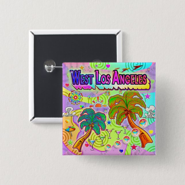 West Los Angeles Vacation Target Button (Front & Back)