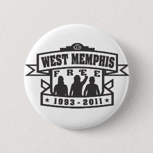 West Memphis Three 6 Cm Round Badge